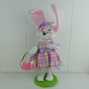 Annalee Easter Rabbit Bunny With Basket 2016